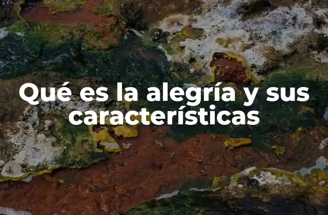 Qué es la Alegría y Sus Características 2 La importancia de la alegría en la vida cotidiana