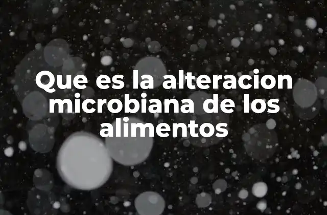 Que es la Alteracion Microbiana de los Alimentos 2 Los microorganismos y su impacto en la calidad de los alimentos