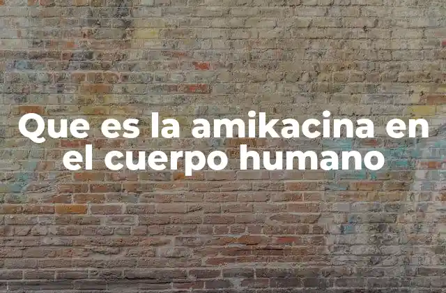 Mecanismo de acción y efectividad de la amikacina