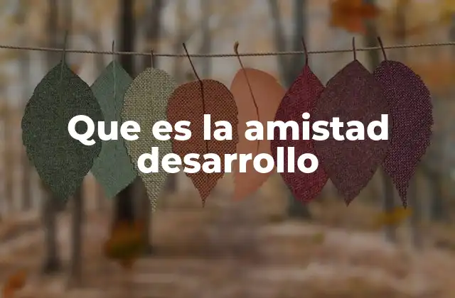Que es la Amistad Desarrollo 2 El crecimiento emocional a través de la amistad