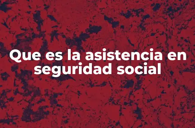 Que es la Asistencia en Seguridad Social