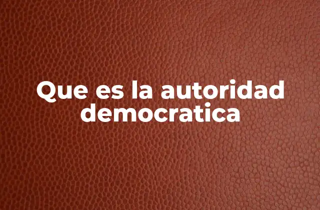 Que es la Autoridad Democratica 2 La legitimidad del poder en los sistemas democráticos
