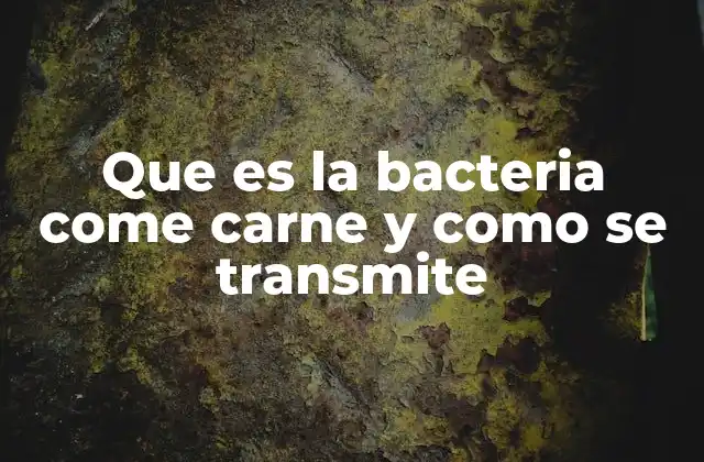 Que es la Bacteria Come Carne y como Se Transmite