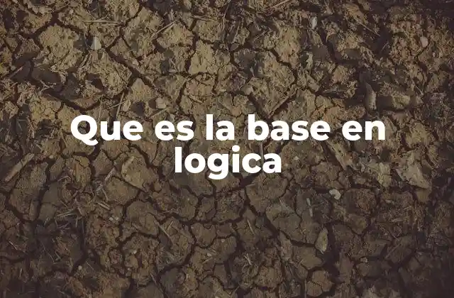 Que es la Base en Logica