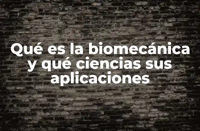 Cómo la biomecánica interseca con otras disciplinas científicas