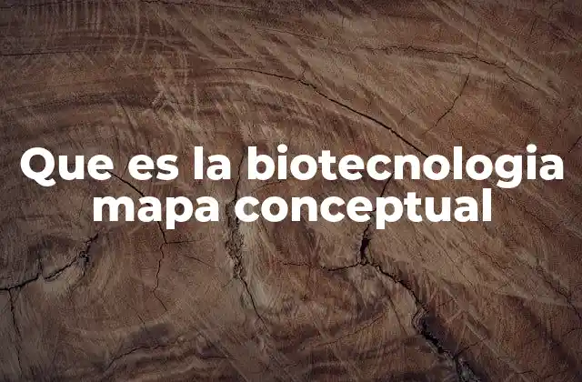 Que es la Biotecnologia Mapa Conceptual 2 La biotecnología desde una perspectiva integradora