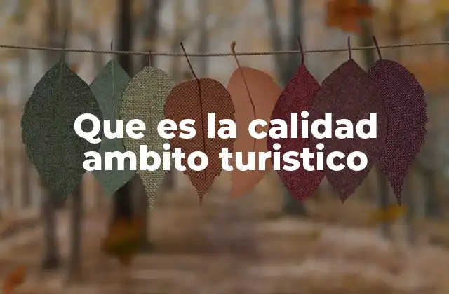 Que es la Calidad Ambito Turistico 2 La importancia de una experiencia turística positiva