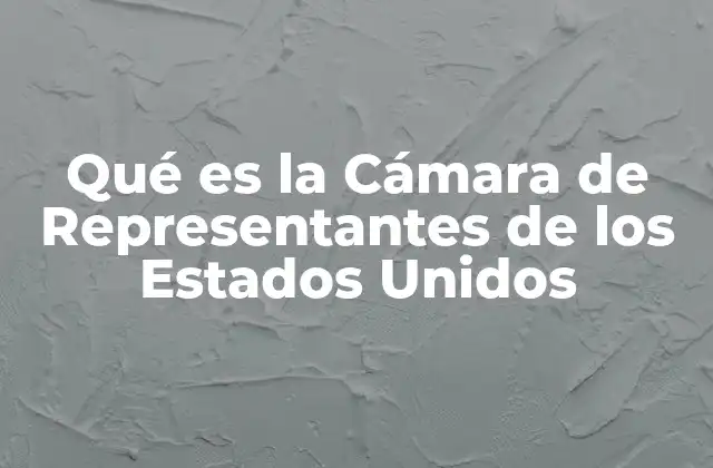 Qué es la Cámara de Representantes de los Estados Unidos