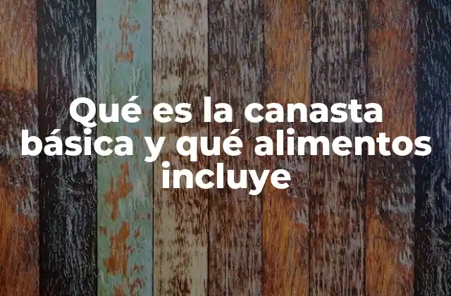 Qué es la Canasta Básica y Qué Alimentos Incluye 2 Cómo se define la canasta básica en el contexto social y económico