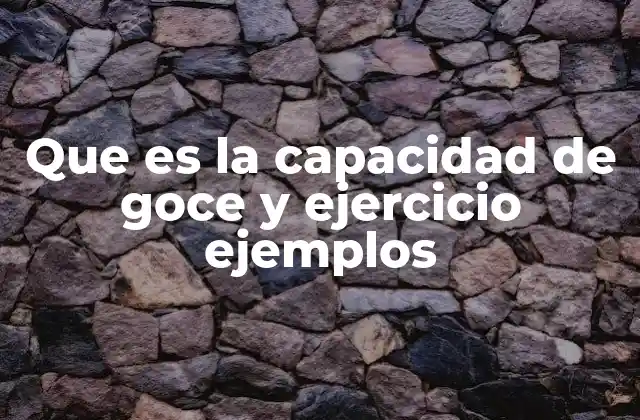 La relación entre capacidad y ejercicio de derechos