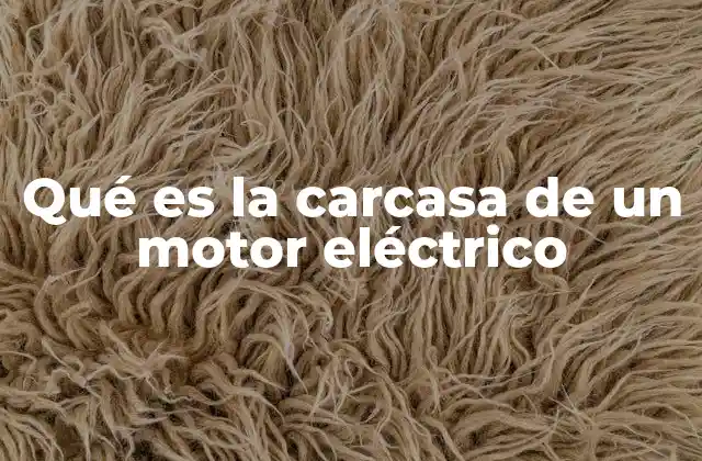 Qué es la Carcasa de un Motor Eléctrico