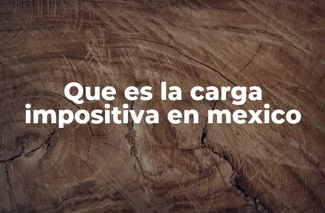 Que es la Carga Impositiva en Mexico 2 El impacto de los impuestos en la economía mexicana