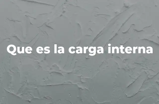 Que es la Carga Interna
