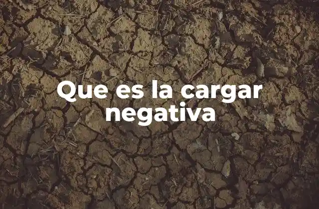 Que es la Cargar Negativa 2 La importancia de la carga negativa en la física moderna