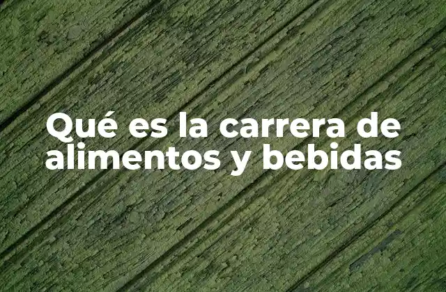 Formación académica en el sector alimentario