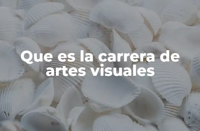 Que es la Carrera de Artes Visuales 2 La formación artística como herramienta de expresión y transformación social