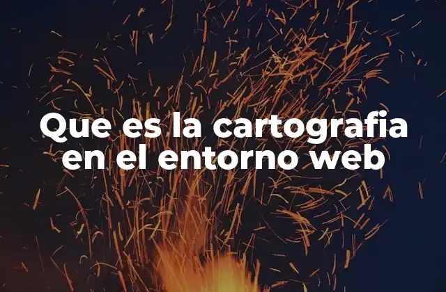 Que es la Cartografia en el Entorno Web