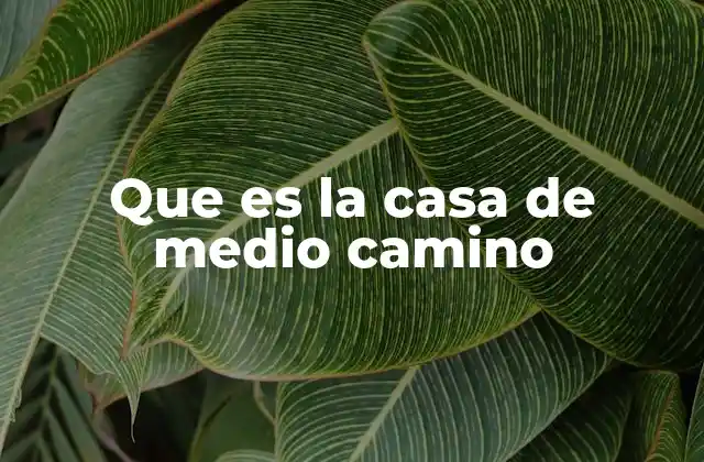 Que es la Casa de Medio Camino