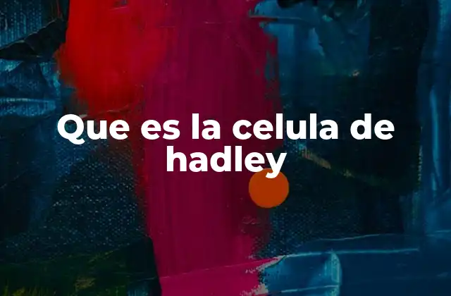 Que es la Celula de Hadley 2 La dinámica atmosférica en la base del sistema climático