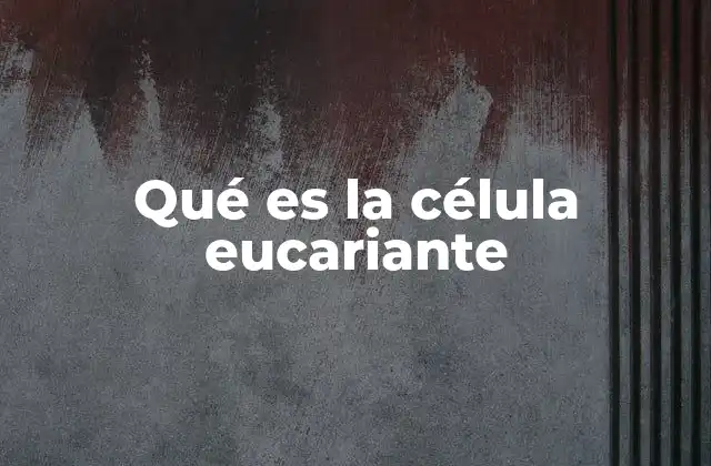 Qué es la Célula Eucariante