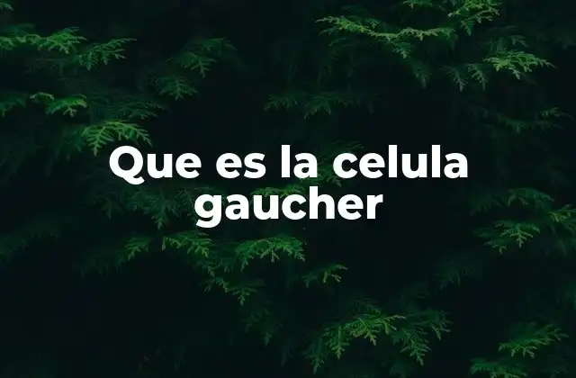 Origen y mecanismo detrás de la formación de las células de Gaucher