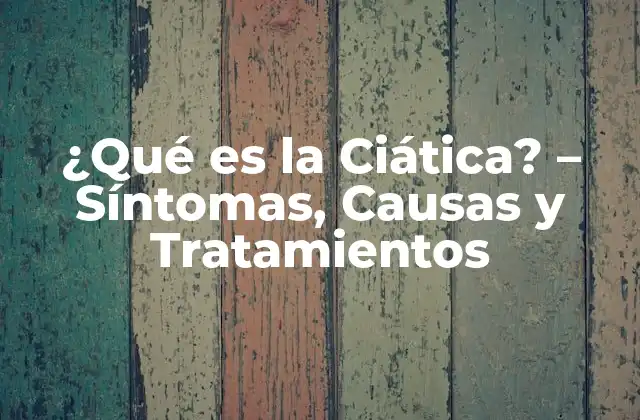 Síntomas de la Ciática