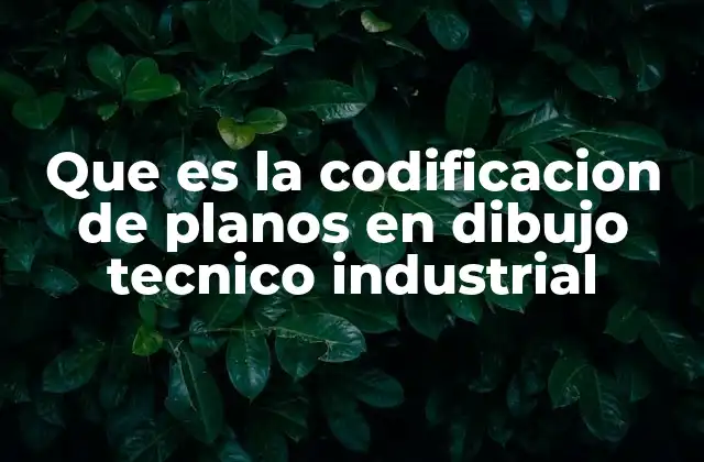 Que es la Codificacion de Planos en Dibujo Tecnico Industrial 2 El rol de la codificación en la gestión de proyectos industriales