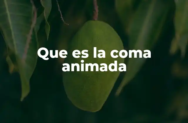 Que es la Coma Animada