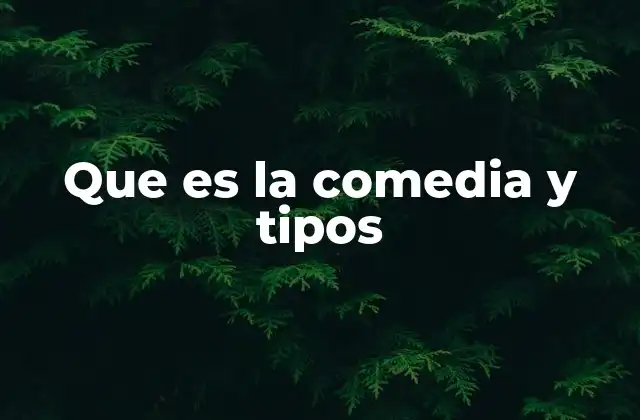 Que es la Comedia y Tipos 2 La evolución de la expresión humorística en el arte
