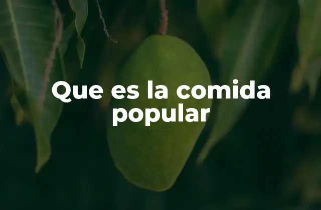 La comida como expresión de identidad cultural