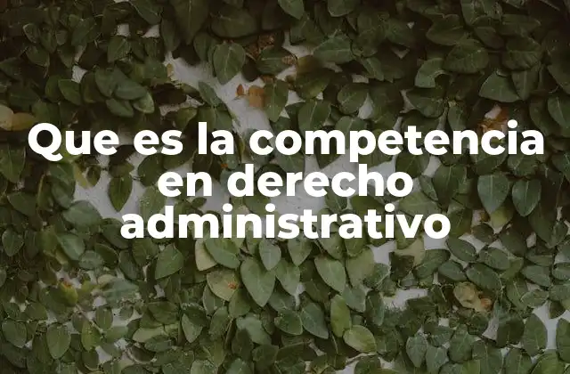 Que es la Competencia en Derecho Administrativo 2 La organización jurídica de la competencia administrativa