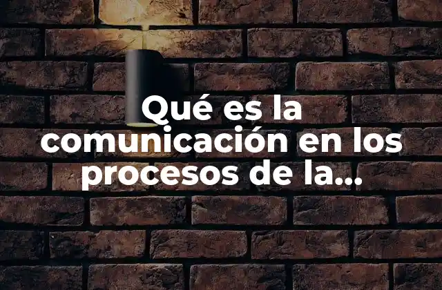 Qué es la Comunicación en los Procesos de la Globalización