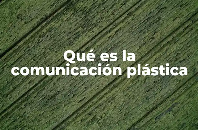 Qué es la Comunicación Plástica
