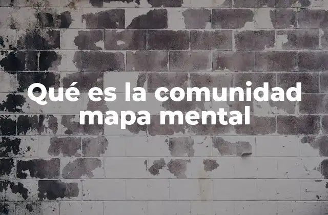 Qué es la Comunidad Mapa Mental