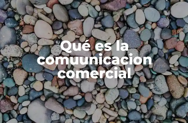 Qué es la Comuunicacion Comercial