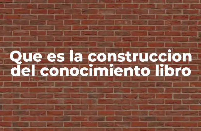 Que es la Construccion Del Conocimiento Libro 2 El papel de la interacción en el desarrollo del conocimiento