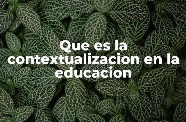 La importancia de adaptar el currículo a las realidades locales