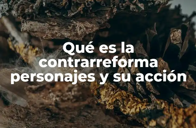 Qué es la Contrarreforma Personajes y Su Acción