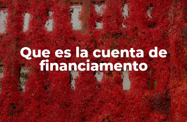 Que es la Cuenta de Financiamento 2 Tipos de cuentas de financiamento según su uso