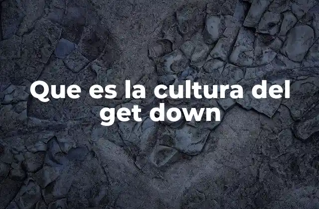 La evolución de la expresión corporal en la cultura del get down