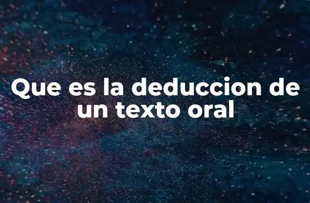 El proceso detrás de la interpretación de un discurso oral