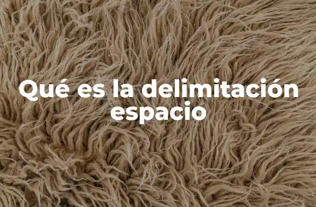 El papel de la delimitación en la organización urbana