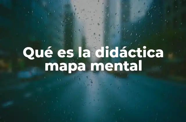 Qué es la Didáctica Mapa Mental