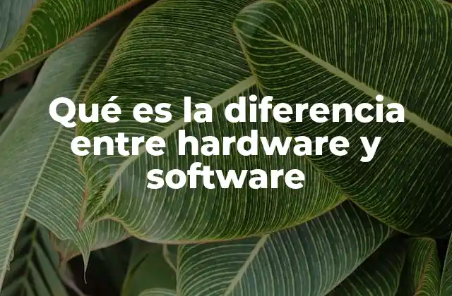 Qué es la Diferencia entre Hardware y Software
