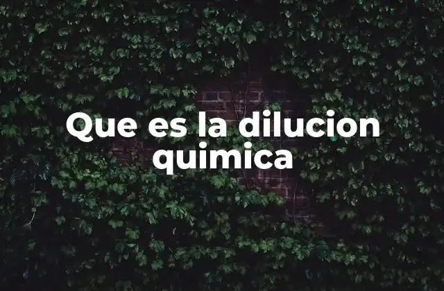 El proceso detrás de la dilución sin mencionar la palabra clave