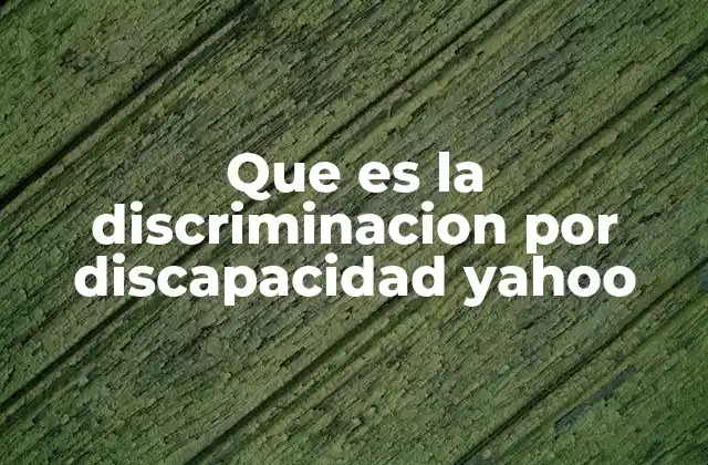 La brecha entre los derechos y la realidad de las personas con discapacidad