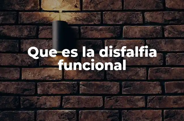 Cómo se diferencia la disfalfia funcional de otros trastornos del habla