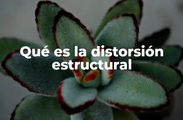 Qué es la Distorsión Estructural