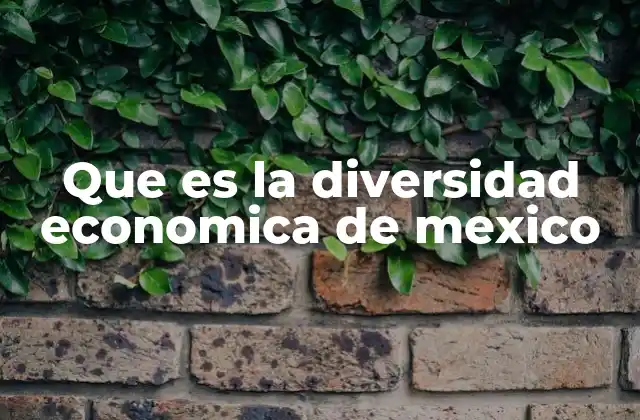 Que es la Diversidad Economica de Mexico 2 El papel de los sectores económicos en la diversidad nacional