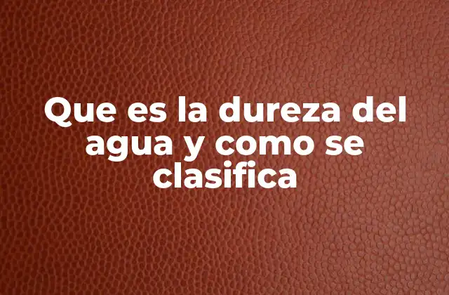 Factores que influyen en la dureza del agua